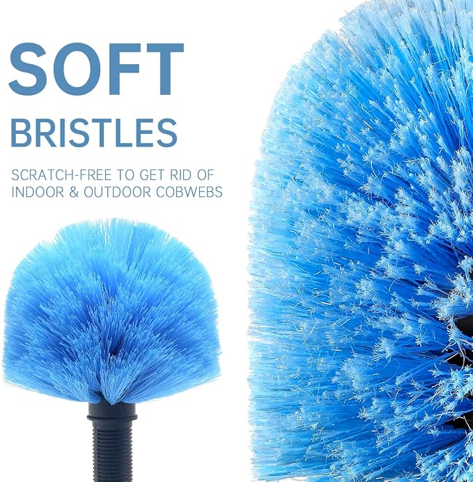 MAYKI Twist-On Cobweb Duster Head Brush 1Pcs, Fits Standard 3/4 inch Threaded - Image 4