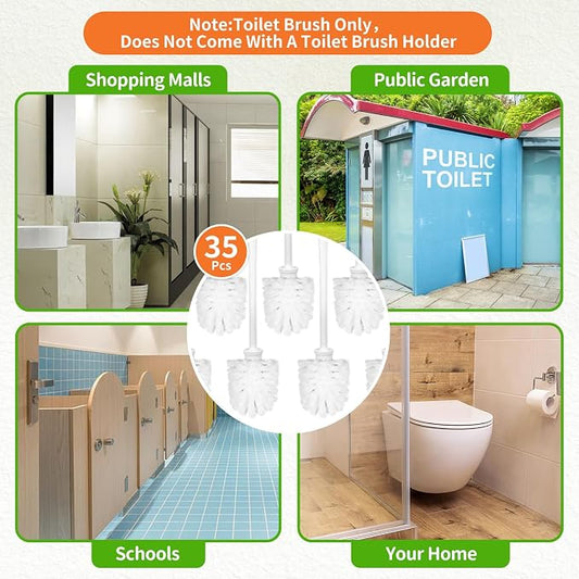 35pcs Toilet Brushes Pack Toilet Brush Only Long Toilet Brush Heavy Duty Toilet - Image 2