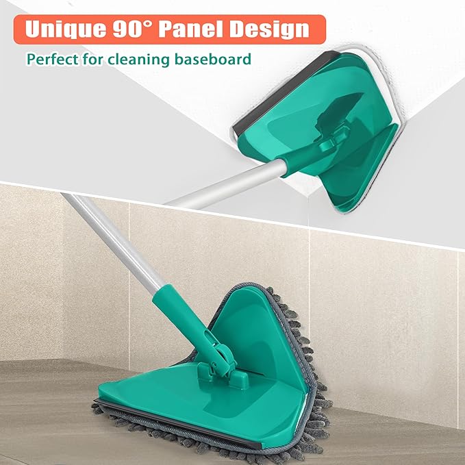 JEHONN Wall Cleaner Mop with Long Handle 82 Inches, 3-in-1 Ceiling Cleaning - Image 4