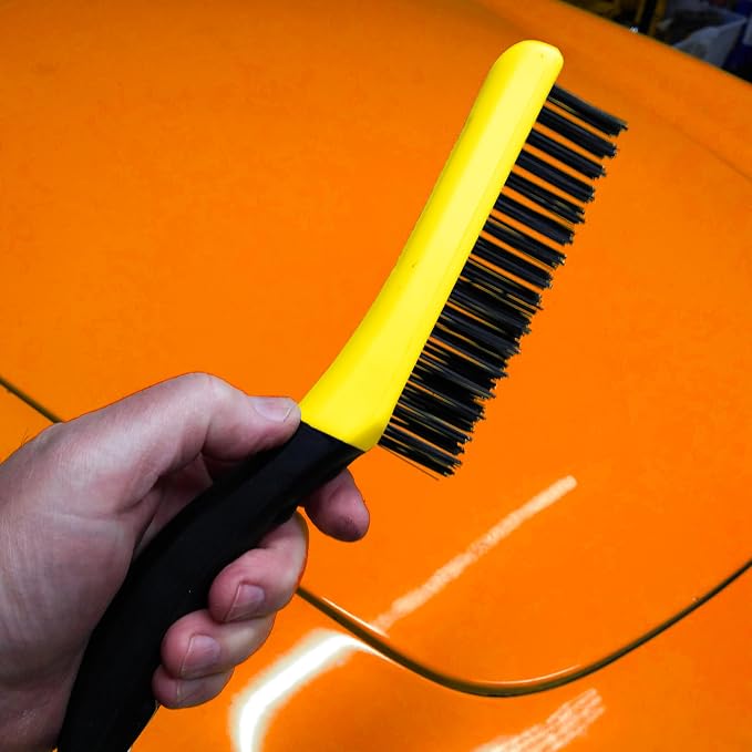 ALLWAY SB416 Soft-Grip Carbon Steel Wire Brush - Image 4