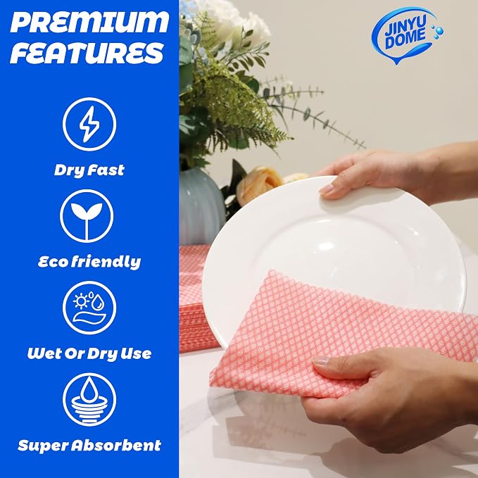 Disposable Kitchen Cleaning Cloths Dish Towels Dish Cloth Reusable Cloths - Image 3