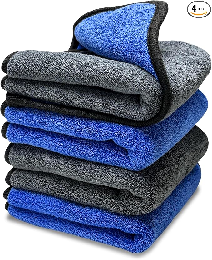 4PCS Microfiber Towels for Car, Scratch-Free Drying & Detailing Towel Wash by Unknown