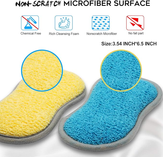 Dual Sided All-Purpose Sponges Kitchen, Dish Sponge - Image 4