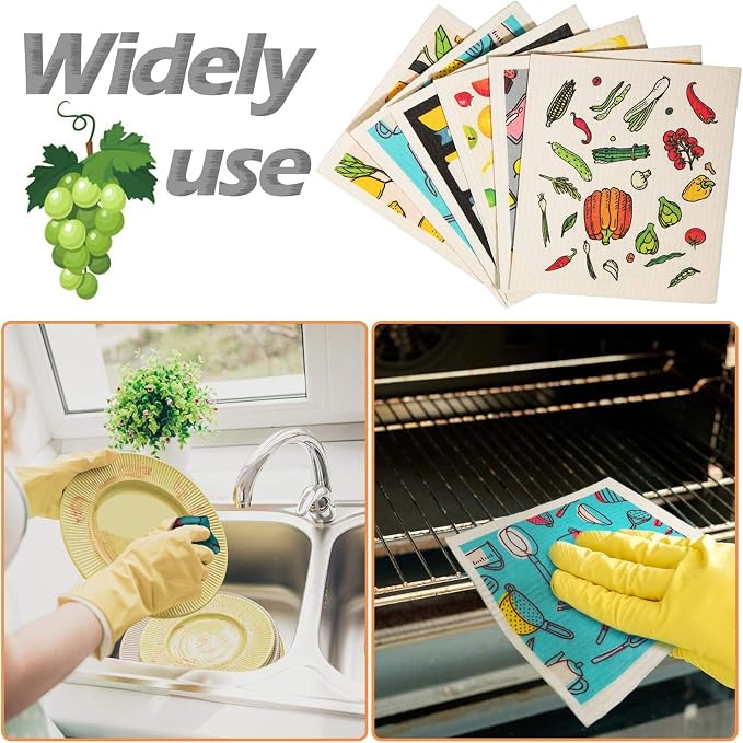 18 Pcs Swedish Kitchen Dish Towels - Image 6