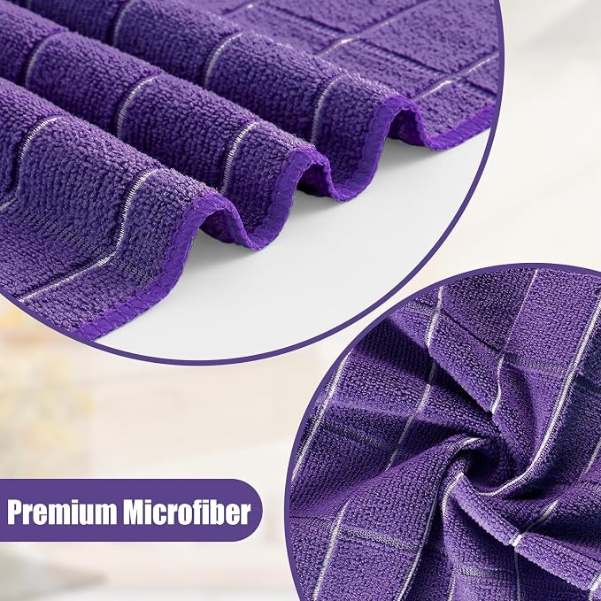 Homaxy Microfiber Kitchen Towels and Dishcloths Set, 20 Pack Soft and Absorbent - Image 2