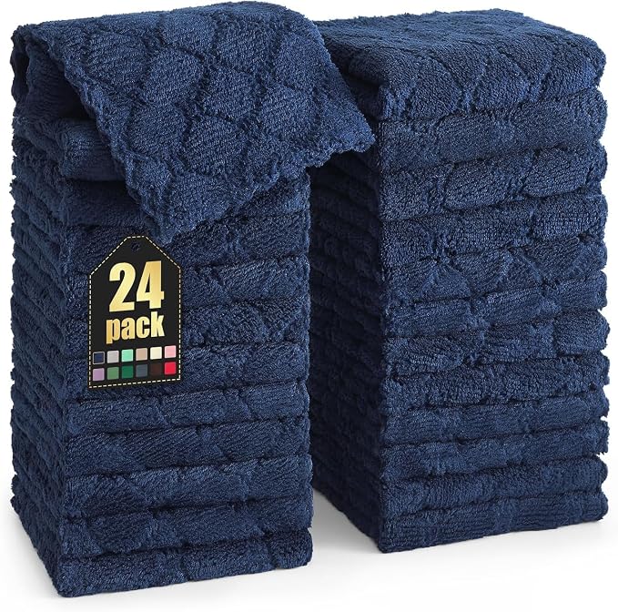 Homaxy 24 Pack Kitchen Dish Cloths, Super Soft and Absorbent Coral Velvet Dish by Homaxy