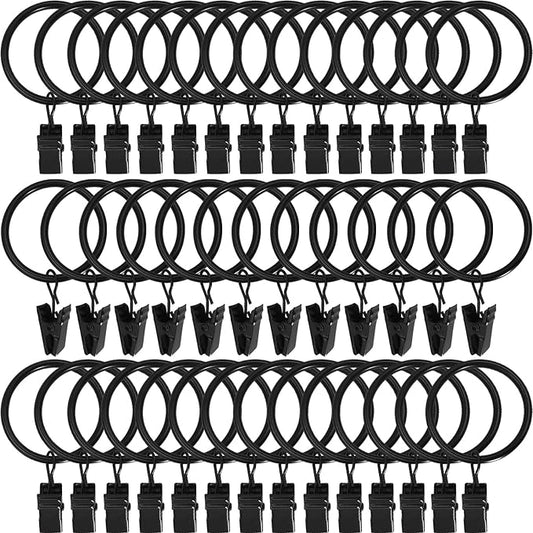 40 Pack Metal Curtain Rings by AMZSEVEN
