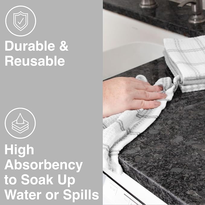 T-Fal Premium Waffle Dish Cloths: Highly Absorbent, Super Soft Long Lasting - Image 4