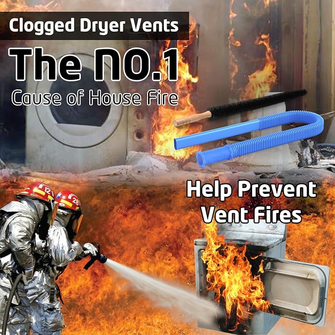 2 Pieces Dryer Vent Cleaner Kit Compatible - Image 7