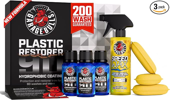 garage bulls Car Plastic Restorer & Hydrophobic Trim Ceramic Coating Kit Car by garage+bulls