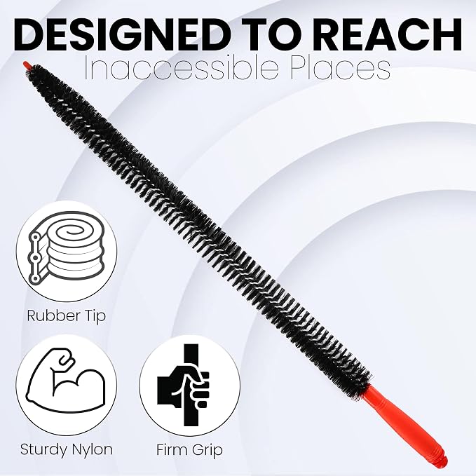 Dryer Lint Brush Vent Cleaner, Long Flexible Refrigerator Condensor Coil - Image 6