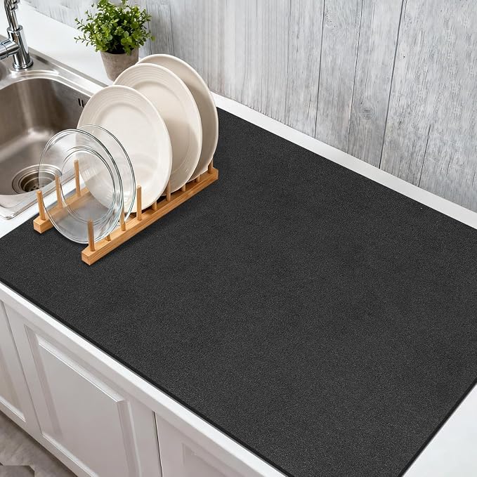 Findosom Dish Drying Mat, Cuttable Drying Mat by Findosom