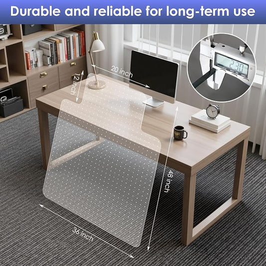 Kuyal Office Chair Mat for Carpet, 2 Pack 36x48 Clear Heavy Duty Computer Chair - Image 2
