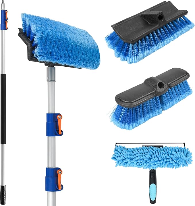 20 FT Exterior House Cleaning Brush Set by SHINMING