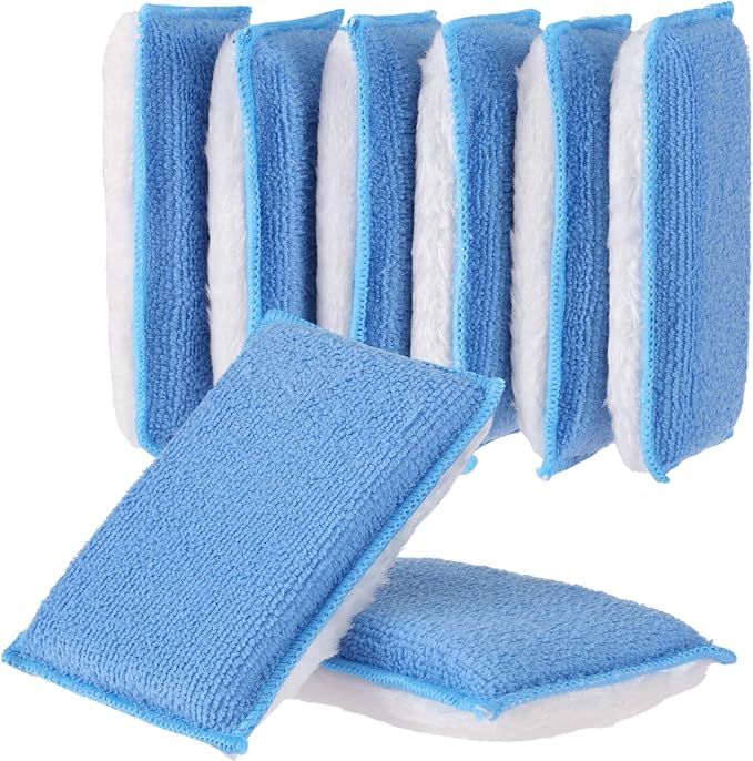 Mudder 8 Pcs Car Interior Scrubbing Sponge 5'' x 3'' Fiber Car Wax Applicator by Mudder
