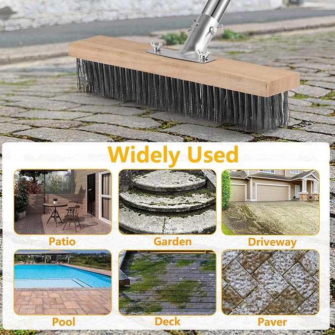 Stainless Steel Deck Brushes for Scrubbing Heavy Duty - Image 6