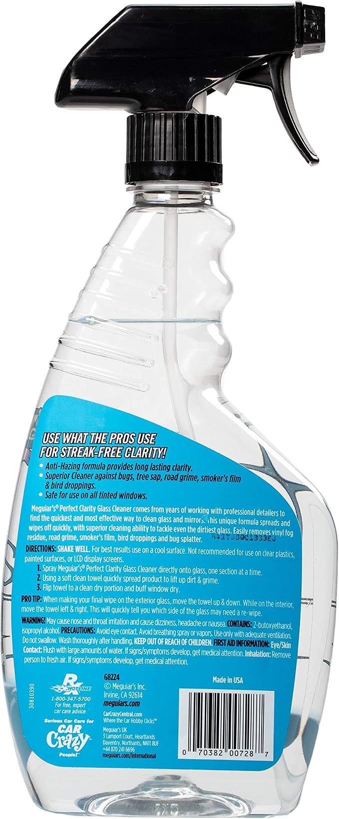 Meguiar's Perfect Clarity Glass Cleaner, Keep Windows, Windshields, and Mirrors - Image 3