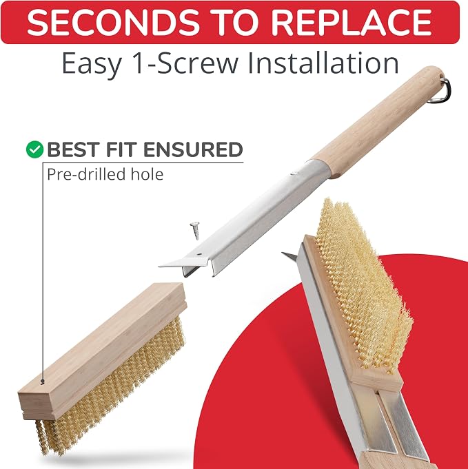 Pizza Oven Brush Head Replacement Set - Image 4