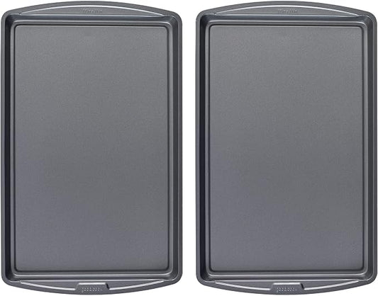 GoodCook Everday Nonstick Carbon Steel 17 x 11-Inch Baking Sheet Set, 2 Pack – by GoodCook