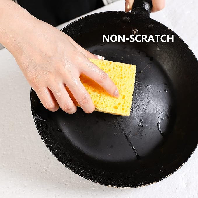 ARCLIBER Cellulose Sponges, Heavy Duty Scrub Kitchen Sponge, Clean Tough Messes - Image 5