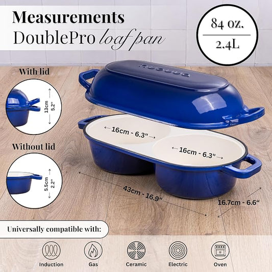Dutch Oven For Sourdough Bread Baking – Enamelled Cast Iron Bread Loaf Pot – - Image 2