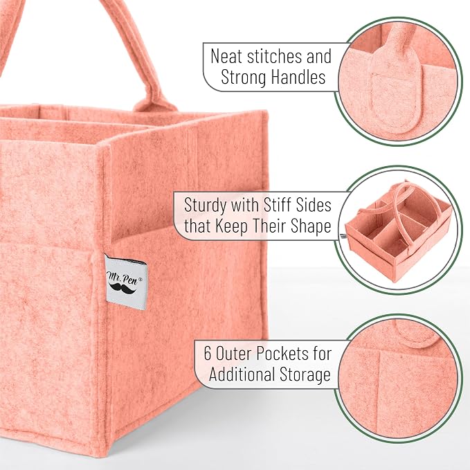 Mr. Pen- Baby Diaper Caddy Organizer, 1 Pack, Baby Caddy Organizer - Image 3
