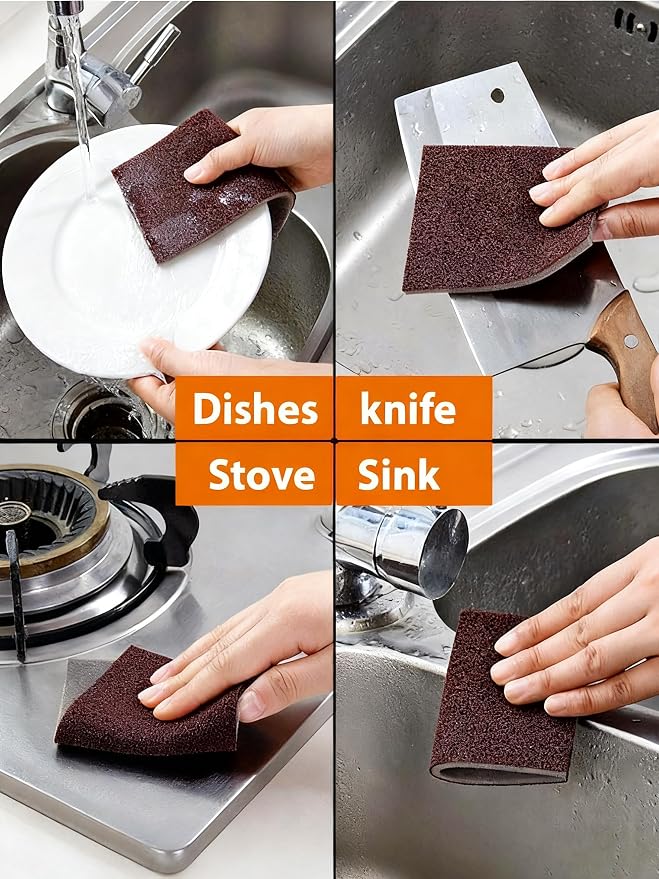 Carborundum Sponge Nano Emery Sponge Brush Eraser Scrub Kitchen Cleaning - Image 4