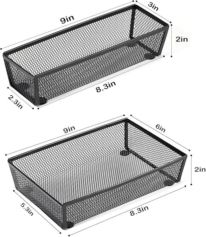 BYCY Silverware Drawer Organizer, Mesh Utensil Organizer - Image 2