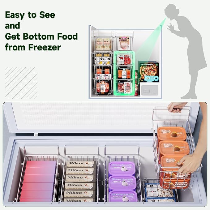 4Pack Stackable Chest Freezer Bins - Image 4