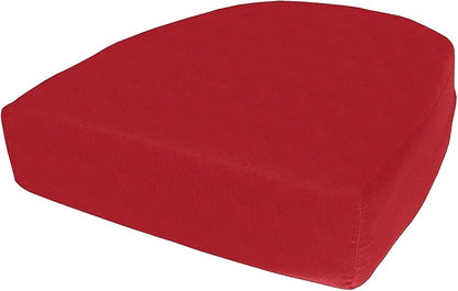 Cushion Source Rounded Back Seat Cushion, 19.5" x 20" x 5" deep Indoor and Outdoor Durable seat Cushion Made with Fade Resistant Sunbrella Fabric, Hidden Zipper, Sunbrella Makers Spectrum Cherry