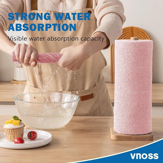 55 Pack Microfiber Cleaning Cloth Roll, Tear Away Reusable Towels, Ultra - Image 3