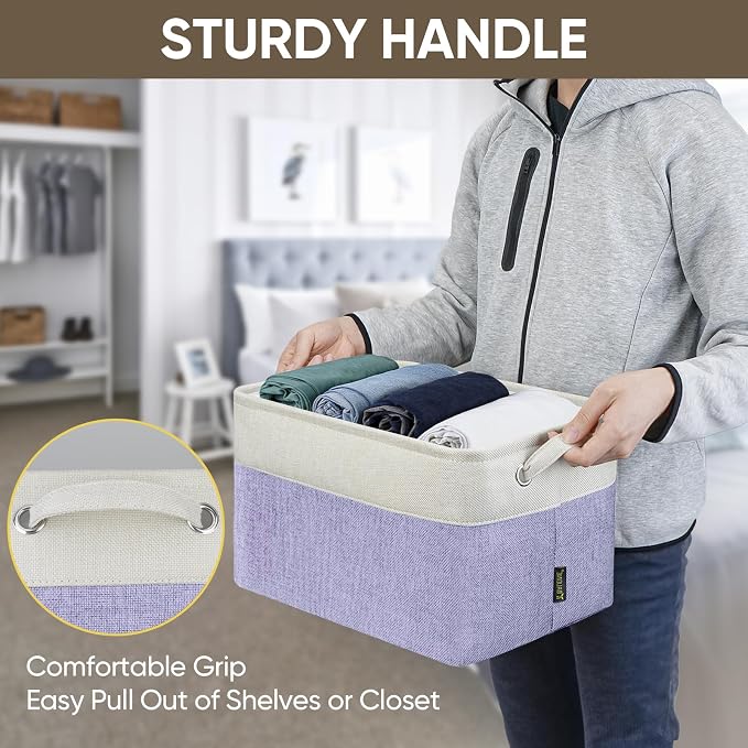 BALEINE 3 Pack Fabric Storage Bins - Image 6