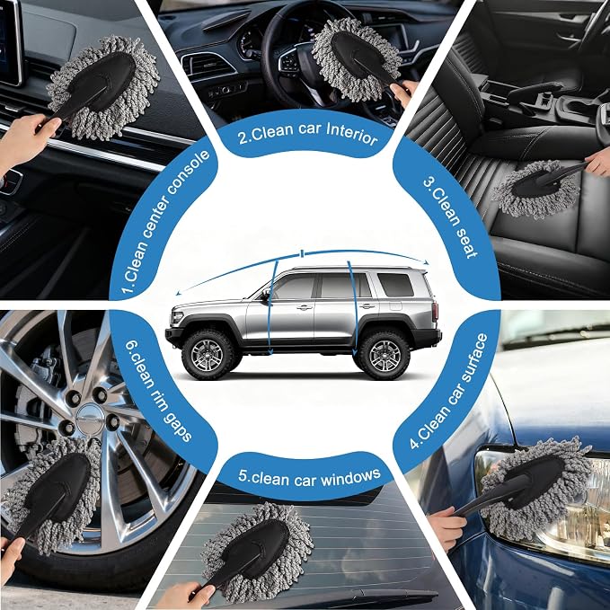 Car Detailing Brush Kit with Detail Brushes, Car Interior Detailing Brushe - Image 5