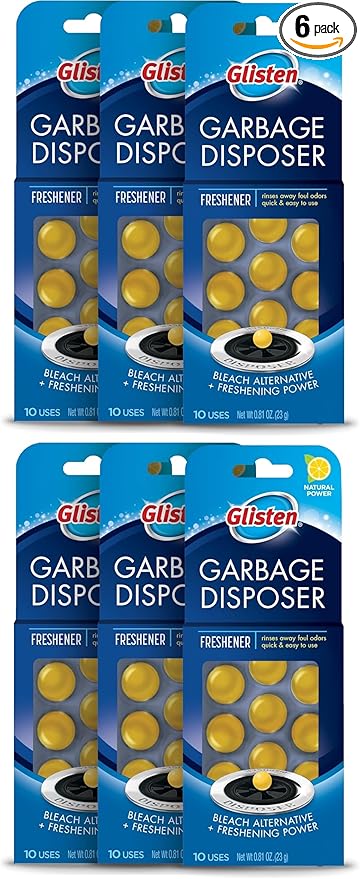 Glisten Garbage Disposer Freshener, Lemon Scent by Glisten