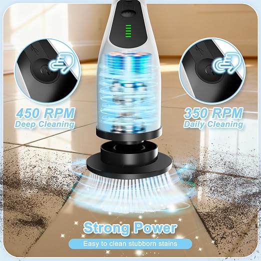 Electric Spin Scrubber, Cordless Cleaning Brush - Image 3
