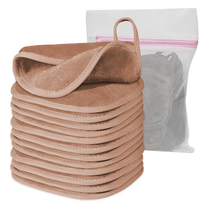 Makeup Remover Cloth, Makeup Remover Pads Microfiber Face Washcloth by Natwag