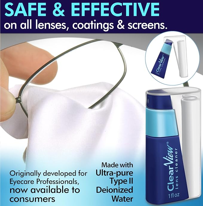 Portable Lens Cleaner Kit – Eyeglass Lens Cleaner Spray Kit - Image 2