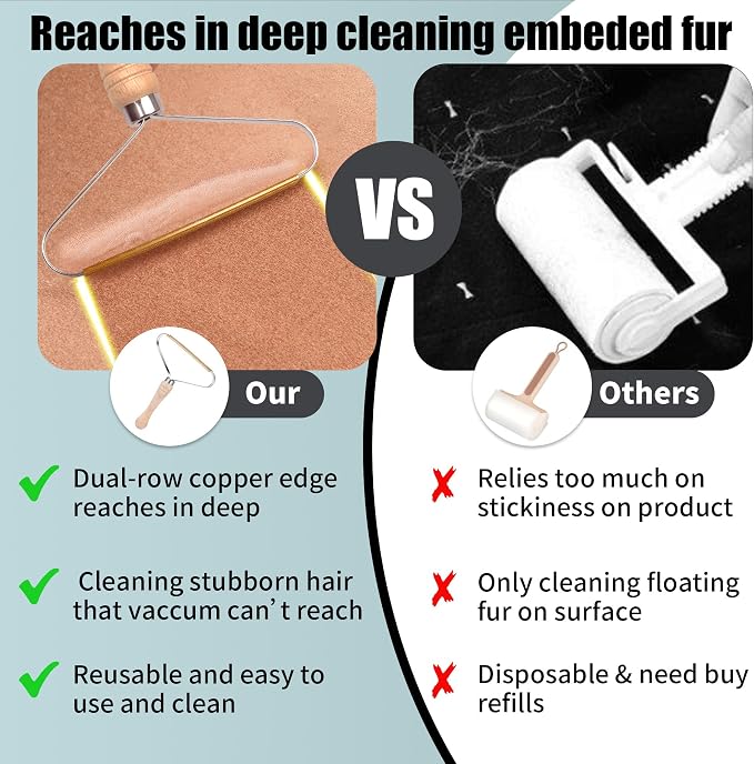 Pet Hair Removal Tool 2 Pack Dog Cat Pet Hair Remover - Image 3