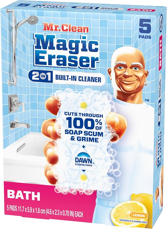 Mr. Clean Magic Eraser Sponge, Bathroom Cleaner, Shower Cleaner, Tub Cleaner - Image 12