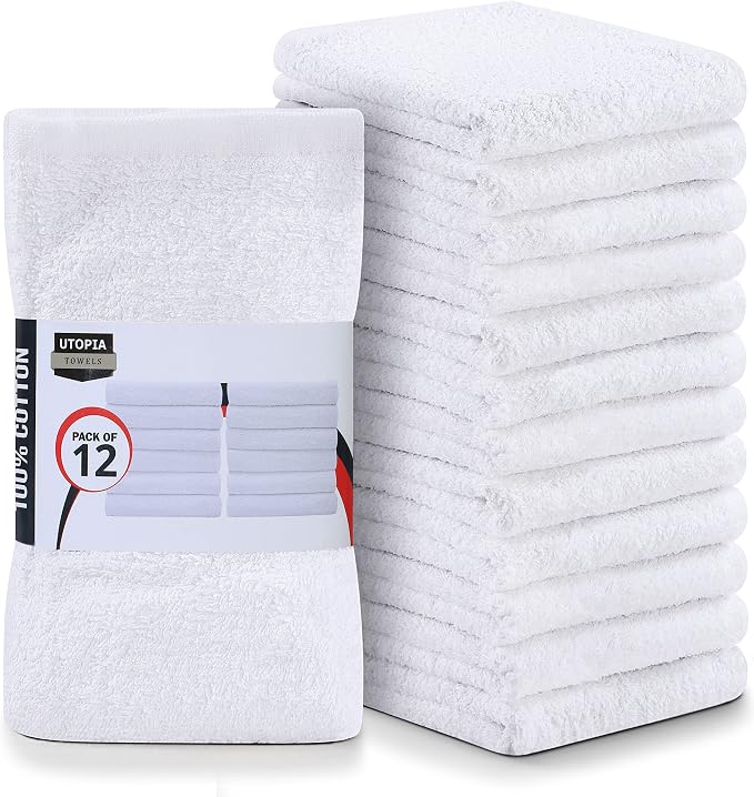 Utopia Towels Kitchen Bar Mops, 16 by 19 Inches, 100% Cotton Super Absorbent by UTOPIATOWELS
