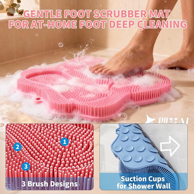 Show Foot Scrubber Mat & Silicone Back Scrubber - Image 4