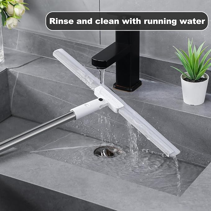 Rubber Squeegee Broom for Floor, Silicone Pet Hair Remover, Magic Squeegee - Image 3