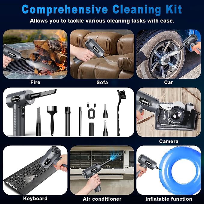 Compressed Air Duster-3 Gear Adjustable 100000RPM Electric Air Duster - Image 6