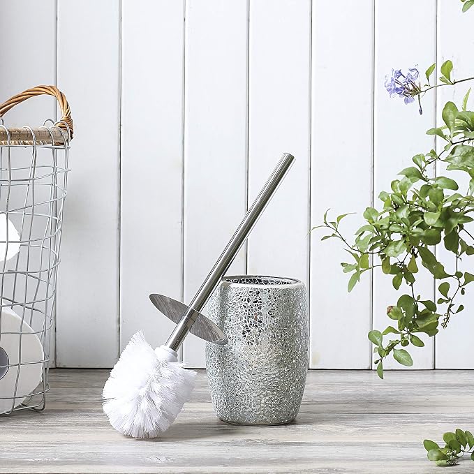 WHOLE HOUSEWARES Modern Toilet Brush Set - Image 4