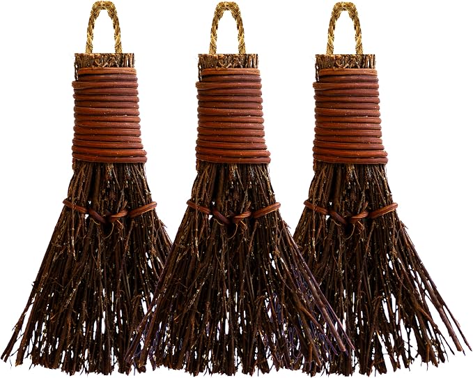 Cinnamon Broom - Cinnamon Scented 3in Mini Broomsticks - Decorative Witch Broom by NauticalCrushTrading