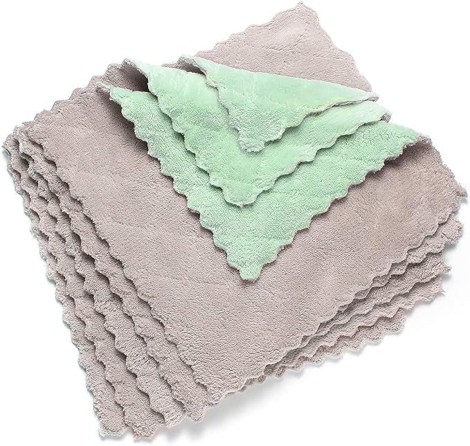kimteny Cleaning Cloths Kitchen Towels Microfiber Washcloths Lint Free Dish - Image 8