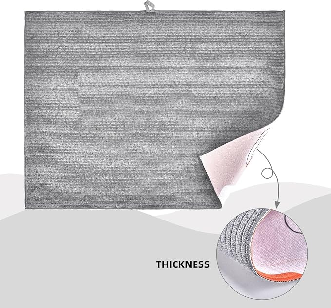 lemon Dish Drying Mat Highly Absorbent Double-Sided Microfiber - Image 6