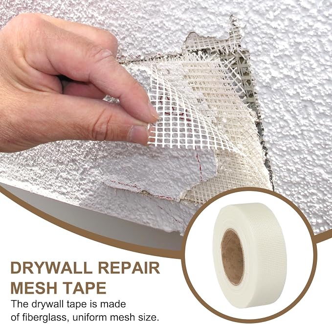 PATIKIL Drywall Repair Mesh Tape, 2 inch x 164 ft Fiberglass Repair Patch - Image 5