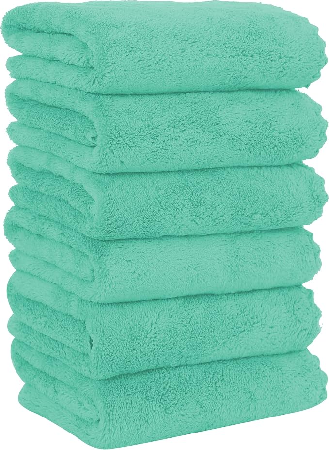 MOONQUEEN 6 Pack Premium Hand Towels by MOONQUEEN