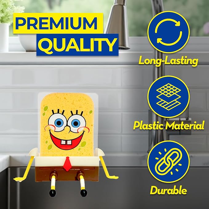 Sponge Holder, Kitchen Cute Sink Draining, Sponge Holder Cartoon Cleaning - Image 5